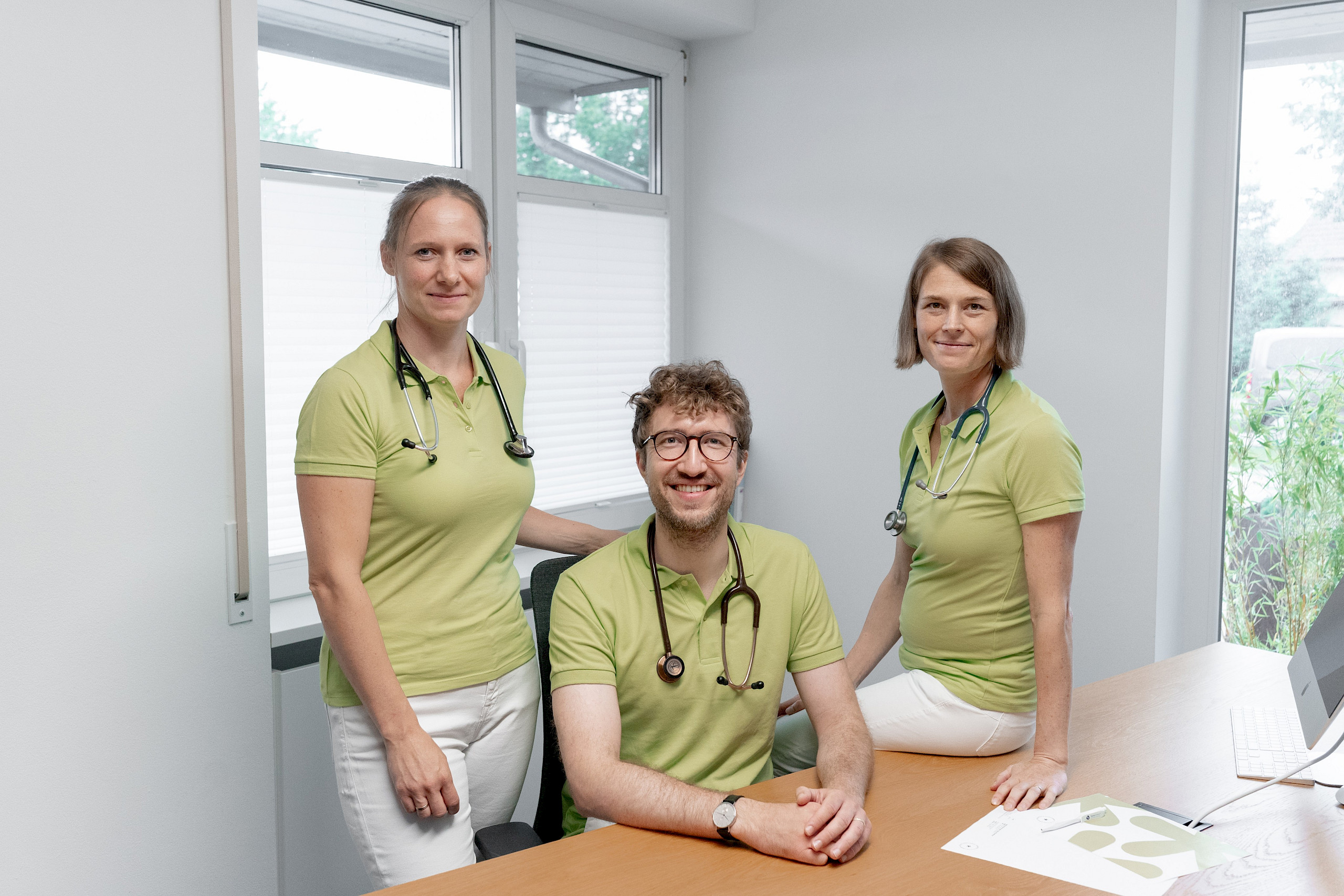 Die drei Ärzte des Ärzteteam der Familienpraxis Memmingerberg